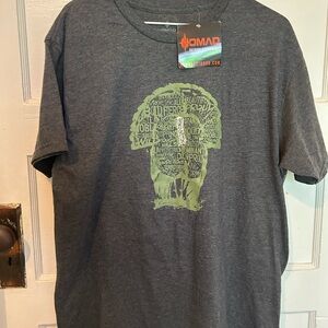 Nomad Charcoal Tee with Olive Graphic